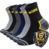PS PROUTHS Calze da Lavoro Uomo Donna Rinforzate in Cotone con Fondo Imbottito PRO | Traspiranti con Tallone e Punta Rinforzati, Work Socks Morbidi e Comodi, Progettate per Durare in Lunghe Giornate di Lavoro