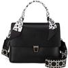 Gladdon Graziosa piccola borsa a tracolla per adolescenti, piccola borsa a tracolla da donna con orecchie di gatto, regalo per ragazze, Foulard nero, M