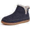 Dearfoams Brixen Alpine Pantofole a stivaletto da uomo in memory foam, per interni ed esterni, comode, alla caviglia