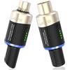 JOYO Trasmettitore per microfono XLR wireless da 5,8 Ghz, ricevitore plug-on, adattatore per microfono dinamico, sistema microfonico wireless per sistema PA e mixer audio, fotocamera DSLR (MW-1)