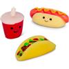 SCRUNCHEMS Tobar SCRUNCHEMS FAST FOOD SQUISHY BUDDIES antistress Squishball giocattolo