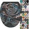 Sanilo Sedile WC con chiusura ammortizzata e sgancio rapido, il coperchio del WC può essere rimosso con la semplice pressione di un pulsante, facile montaggio dall'alto (Black Rose)