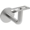 Sellon24 Supporto per corrimano in acciaio inox V2A, set da 4 per tubi rotondi con diametro di 42,4 mm, supporto da parete con rosetta da 60 mm e fissaggio centrale M8, rettificato, K320
