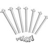 TOYANDONA 7 Set Rivetti in Ferro per Ventagli Pieghevoli, Kit Riparazione | Struttura Semplice e Rotonda, per Vestiti e Ventagli Pieghevoli, Accessorio Robusto per Principianti