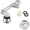 Ruvan Attacco per rubinetto girevole a 1080°, rubinetto di prolunga multifunzionale, rubinetto rotante, accessorio girevole per rubinetto, estensore Faucet con adattatore per bagno e cucina