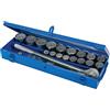 Silverline - Set per chiavi a bussola da 3/4 metriche 21 p.zi (633663)