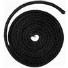 Pyro Feu GUARNIZIONE NERA mm 8 IN FIBRA DI VETRO INTRECCIATA m 2,50+ 1 TUBO COLLA REFRATTARIA DA 17 ml
