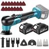 Yofuly Utensile Multifunzione Batteria Compatibile con Batterie Makita 18V | Motore Brushless, 2 Batterie da 4,0Ah, 5 Velocità e Modalità Auto, Sistema Anti-Vibrazione, 23 Accessori