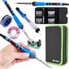 TECHREBAL Saldatore a Stagno Professionale 120W, Kit Saldatura Elettronica Digitale LCD 180-500°C con Set Cacciaviti Precisione 25 in 1 Torx, Pompa Aspirastagno, Treccia Dissaldante e Custodia
