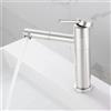 VOLTIX Rubinetto Bagno Lavabo, Miscelatore Monocomando per Lavabo con Acqua Calda e Fredda Regolabile, Rubinetto per Lavandino Cromato, Design Moderno e Resistente (Cromo)