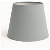 Generico 30 cm Paralume Cono, Tessuto di Cotone con PVC Bianco, Prodotto Artigianale, per Lampada da Tavolo, Piantana (Grigio)