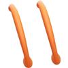 DSWZLQDXB 2 pezzi Manico Colorato Maniglia per mobili Camera dei bambini Tiretti in lega di zinco Forma Ponte ad arco Pomello per armadietti cucina,cassettiera,armadietto (Hole Distance 128mm,orange)