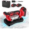 Trsaow Vibratore e ventosa per piastrelle 2 in 1 senza fili, con ventosa da 28 x 15 cm Regolazione a nove velocità Capacità di carico di 200kg Supporto affidabile per tutti i tipi di lavori di piastrellatura