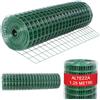 Bakaji Rete Metallica Elettrosaldata Altezza 125 cm Lunghezza 25 MT Maglia 50 x 75 mm Zincata per Recinsione e Gabbie Animali in Metallo Bricolage Fai da Te Giardinaggio Colore Verde (125 cm)
