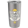 I Love My Merch I Love Tacos and Cats Bicchiere termico in acciaio inox doppia parete
