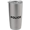 POLICE OFFICER POLICEMAN POLICEWOMAN Front And Back Text Police On Duty Police Officer Policeman Bicchiere termico in acciaio inox doppia parete