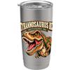 Cretaceous Era Dinosaur Paleontology Fan Ruggente T Rex Cretaceo Dinosaur Paleontologia Bicchiere termico in acciaio inox doppia parete