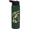 Mythic Serpent Art Medusa Snake Woman Distressed Mitologia Design Stainless Steel Insulated Water Bottle