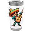 Mariachi Boy Dabbing Cinco de Mayo Costu Mariachi ragazzo dabbing con chitarra Cinco de Mayo costume bambini Bicchiere termico in acciaio inox doppia parete