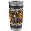 Big Bro Sibling Announcement Funny Gifts Fratello Maggiore Protector Big Bro Bootleg Skeleton Bicchiere termico in acciaio inox doppia parete
