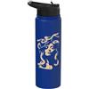 Mythic Serpent Art Medusa Snake Woman Distressed Mitologia Design Stainless Steel Insulated Water Bottle