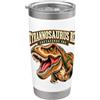 Cretaceous Era Dinosaur Paleontology Fan Ruggente T Rex Cretaceo Dinosaur Paleontologia Bicchiere termico in acciaio inox doppia parete