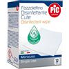 Pic Solution Fazzolettino Disinfettante - Salviettine monouso con clorexidina per la cute, 12 pezzi