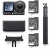 DJI Osmo Action 6 Combo Potenziato, action cam 8K, 2 batterie | Sensore quadrato da 1/1,1″, apertura variabile, design resistente al freddo, autonomia prolungata grazie a 2 batterie