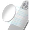 WEWOGA Magnetico Smartpone Selfie Specchio Foto Vlog Convesso Selfie Specchio Compatibile per iPhone 17 16 15 14 13 12 Pro Max Plus (Bianco)