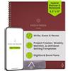 Rocketbook Fusion Quaderno Appunti Digitale - Riutilizzabile Taccuino Digitali A4 A Spirale Agenda, Giornaliera, Planner Settimanale, Penna Cancellabile Pilot Frixion Inclusi, Gadget Tecnologici