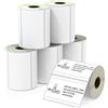 BETCKEY - 102mm x 64mm(4 in x 2,5 in) Perforated Etichette Termiche per Spedizione e Uso Multiplo Compatibile con stampanti Zebra e altre [6 Rotoli/3720 Etichette]