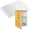 mtb more energy 1x Custodia con scomparto aggiuntivo per Certificato Internazionale di Vaccinazione (Formato 13x9,3 cm) - pieghevole - trasparente opaco - Copertura per Carta gialla