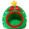 Generico Cuccia per gatti a forma di albero di Natale, cuccia calda semi-chiusa | Disponibile in 2 dimensioni: 35x35x33 cm per e razze toy, 42x42x40 cm per gatti di grossa taglia e cani di piccola