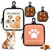 Qubnydg 2 Pezzi Porta Premietti per Cani, Porta Premi per Cani Portatile | 11×12cm Design Impermeabile Sacchetto per Snack per Cani, Borsa Per Crocchette Per Cani con Moschettone, per Uso All'aperto
