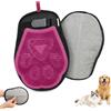 PawSailor Guanto Rimuovi Peli Gatto Cane Spazzola Peli Animali Rosa | Doppia Faccia Guanti Massaggio, Togli Peli Gatti, Levapeli Elettrostatico, Regolabile, Pulisce Divano, Letto & Vestiti