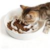 JAWAI Ciotola Anti Ingozzamento, Ciotola Anti Ingozzamento per Gatti, Anti Swallow Cat Bowl, Ciotola per Gatti con Mangiatoia Lenta Anti Sversamento per Gatti e Cani di Piccola Taglia (Bianco)