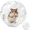 Umllpet Palla per criceti, 20 cm, trasparente, ventilata, per criceti dorati e nani | Grandi prese d'aria, coperchio con chiusura a vite, plastica atossica, trasportabile con cinghia, utilizzabile in interni ed