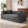 Vipbear Premium Divano Letto Senza Struttura 200cm 5-in-1 per Soggiorno, Grigio