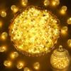 KATELUO 100 Pezzi Mini LED Palloncini Luci, Rotondo Lampada a Palloncino, Luci a Led per Palloncini Bianco Caldo, Mini LED Lanterne di Carta per Compleanno, Matrimonio, Halloween, Decorazione Natalizia