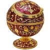AITELEI posacenere in lega di zinco con coperchio antivento, modello Ball, per interni ed esterni, Home, hotel, regalo per fumatori e appassionati di arredamento antico, Red Rose