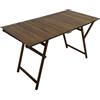 Marvin Tavolo in Legno Pieghevole, Noce 70x140cm, Salvaspazio, Richiudibile, per Casa Campeggio, Portatile, Interno e Esterno (Noce)