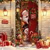 BSITSSS Copriporta di Natale 90 x 180 cm Copri Porta Natalizio | Pupazzo di Neve Copertura Porta Natalizia Telo Porta Natalizio per Porta, Decorazioni Festive Interne ed Esterne