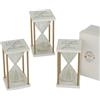 Doni Bomboniere Comunione 1 pz Particolare Clessidra con Base Quadrata Cresima Matrimonio Anniversario Scritte Assortite: Scegli Sempre La Felicità Gioia Fortuna Idee Regalo Complete Originali