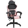 San Marco sedia da gaming ergonomica con braccioli, sedia da scrivania reclinabile, disponibile in diversi colori. (Rosa)