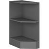 Vicco Scaffale da cucina R-Line, Antracite/Antracite 30 cm | met 2 vakken