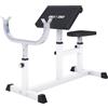 Gorilla Sports Panca per curl GORILLA SPORTS® - 96 x 65 x 83-103 cm, portata fino a 200 kg, sedile regolabile in 5 posizioni, scrivania per curl e portamanubri, piedini antiscivolo - panca per curl, panca scott, panca per bicipiti, macchina per curl