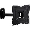 Kabelbude.eu Staffa a parete 13-37" inclinazione+swivel 52-242mm parete da 25kg