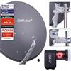 DUR-line Sistema completo DUR-line Select 75/80cm antracite + Twin LNB