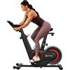 AsVIVA Speedbike AsVIVA S15 Cyclette da camera con volano da 20 kg, 32 livelli di resistenza, Bluetooth, silenziosa, per uso domestico