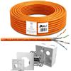 ARLI Cavo di rete ARLI Cat7 50m S/FTP PIMF senza alogeni + 1x presa di rete Cat6a